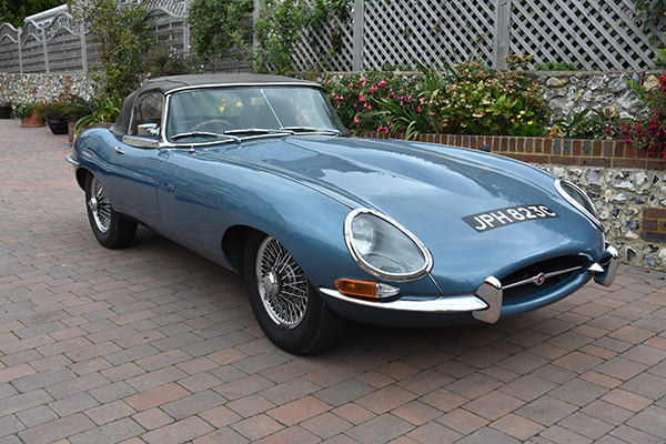 Blue jaguar E Type