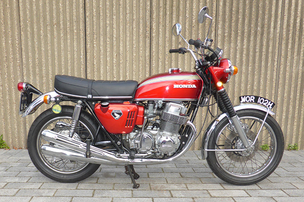 Red 1970 Honda CB750 Photo Courtesy Bonhams Cars