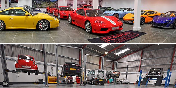 The Autostore showroom and workshop