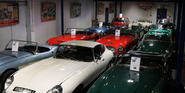 Bill Rawles Classic Cars Showroom