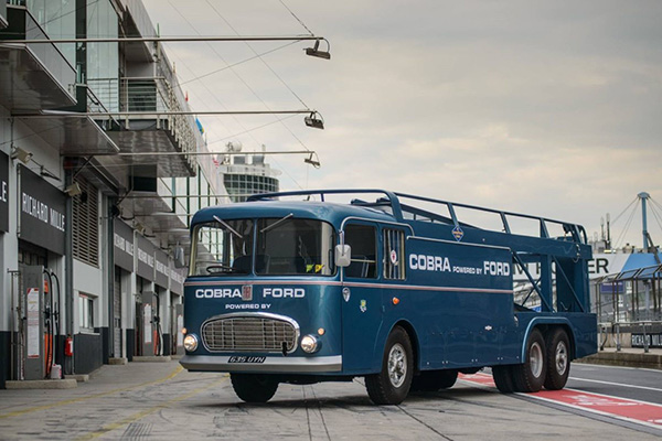 1965 Metallic Blue Fiat Bartoletti Cobra Race Transporter