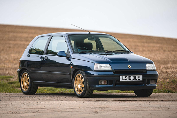 Dark Green Renault Clio Williams By Stubbly Field