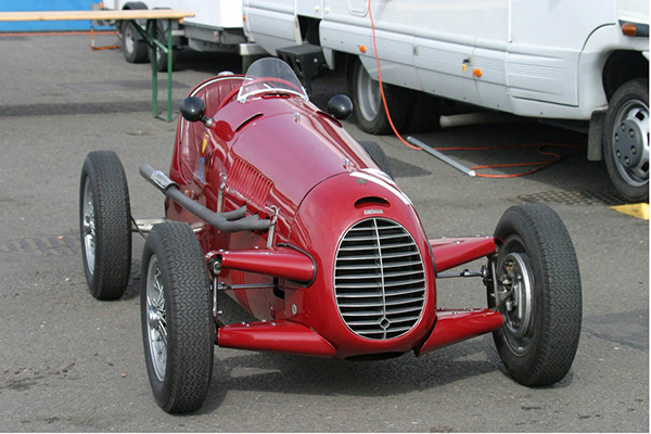 Parked Red Targa Florio