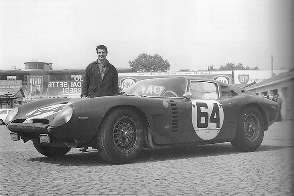 Monochrome Bizzarrini 5300 Gt Corsa With Giotto Bizzarini At Monza Courtesy Bizzarini