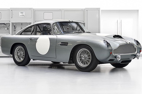 Silver Aston Martin Db4 Gt Continuation In A Show Room