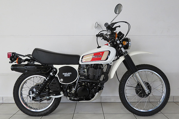 White Yamaha Xt500 Photo Courtesy Bonhams Cars