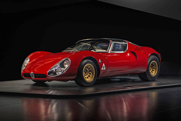 Red 1967 Alfa Romeo 33 Stradale