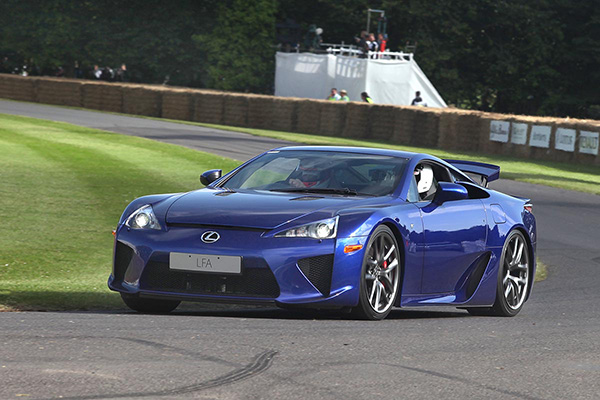 Blue Lexus LFA On A Race Circuit