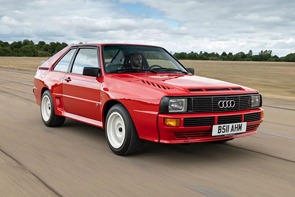 Red 1984 Audi Sport Quattro S1