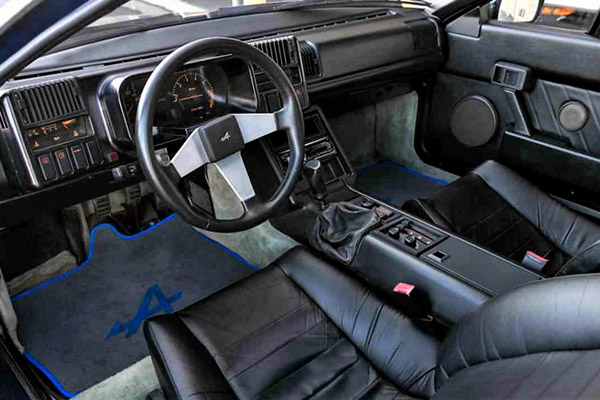 Interior of Renault Alpine