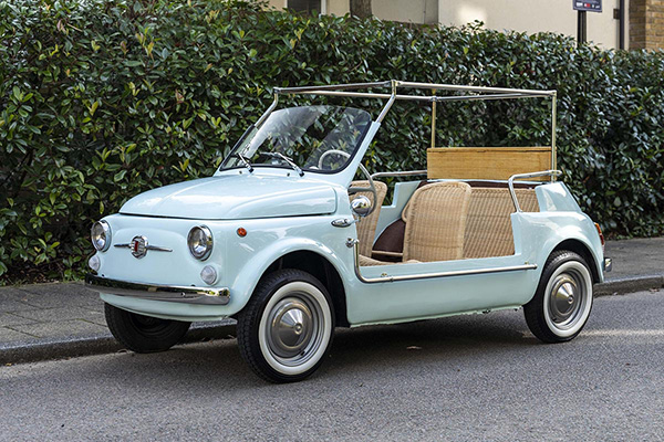 Baby Blue 1972 Fiat 500 Jolly